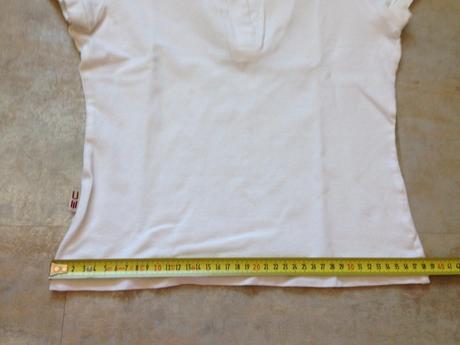 Bílé bavlněné tričko s límečkem vel.m zn. ellipse, m