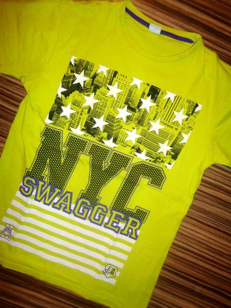 Luxusní zelené tričko s městem 158/164, 158