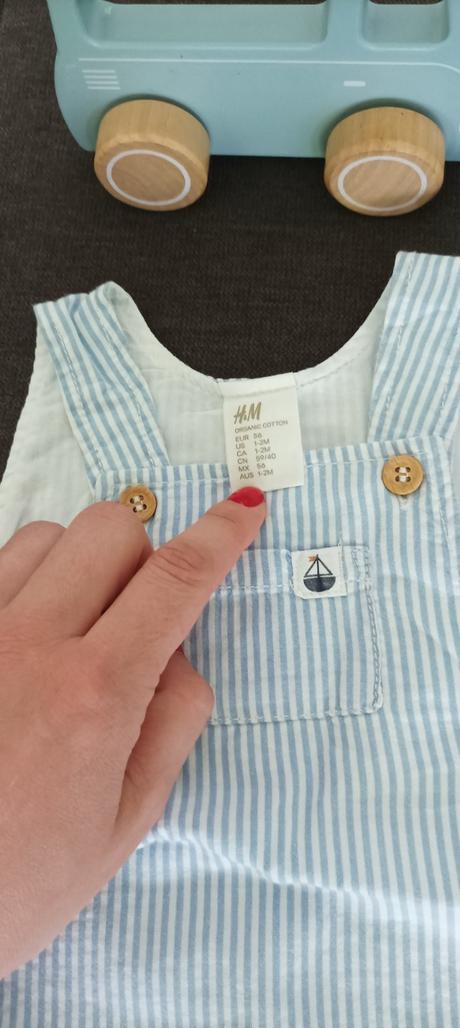 Plátěné lacláčky h&m vel. 56, h&m,56