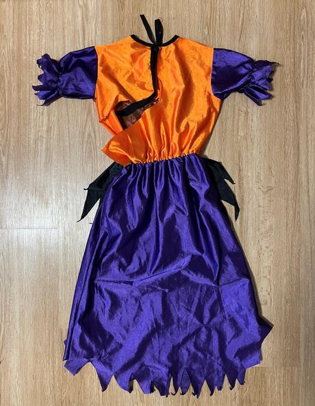 Kostým halloweenské šaty - vel. ca 122/128, 