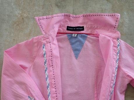 Růžová košile tommy hilfiger vel.4 - 104cm unisex, tommy hilfiger,104