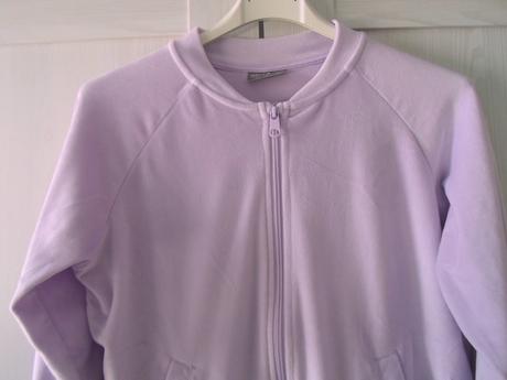 Fialová lila mikina mikinka semišová, 152