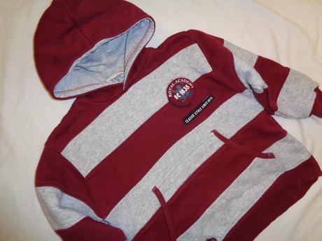 Pěkná šedovínová pruhovaná mikina, topolino,104