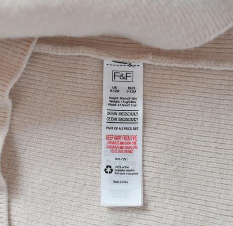 Šaty vel. 9 - 12 m, f&f,80