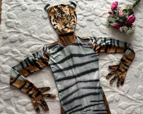 An5/ kostým dámský elastický tygr- v.cca s, 