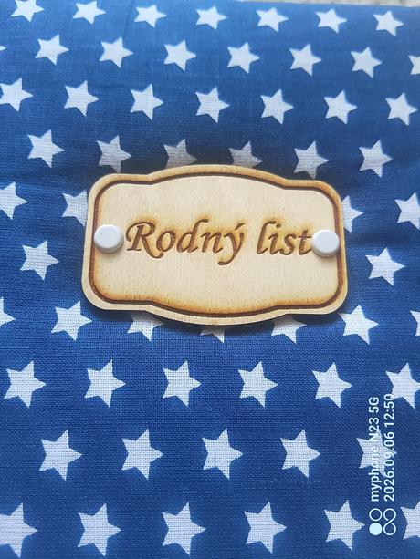 Obal na rodný list modrý,