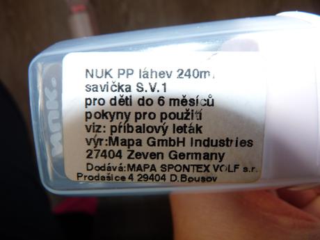 Kojenecké lahve nuk, nuk