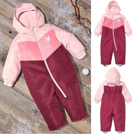 Zimní kombinéza růžová / vínová s fleecem vel. 98, lupilu,98