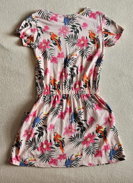 Letní dívčí overal, tchibo happy kids, vel.134/140, tcm,134