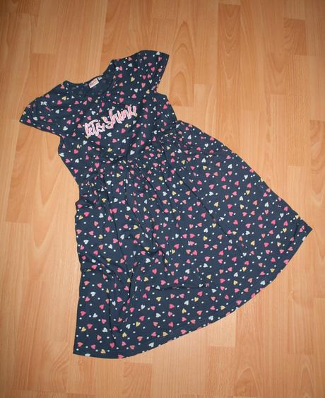 Bavlněné šaty se srdíčky, 140