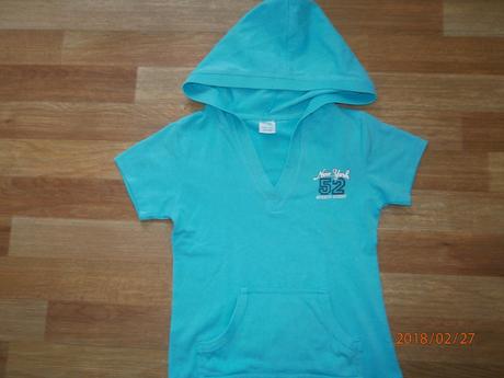 Tyrkysově modré triko,tričko,vel.122/128, 122