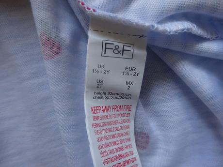 Letní šaty s proužky jahoda, vel. 92, f&f,92