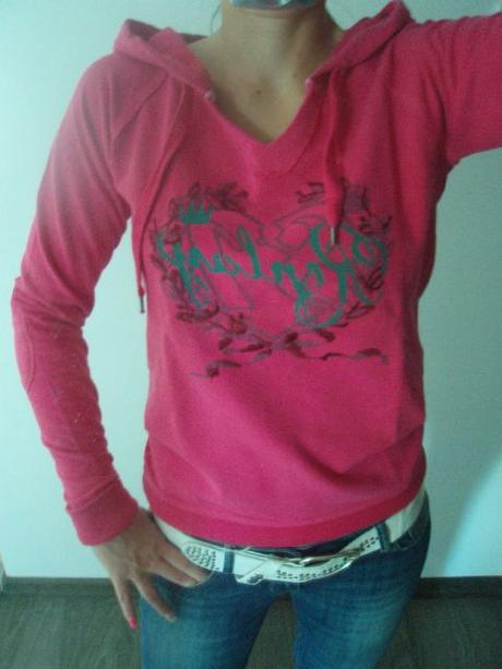 Růžová mikina replay, replay,m