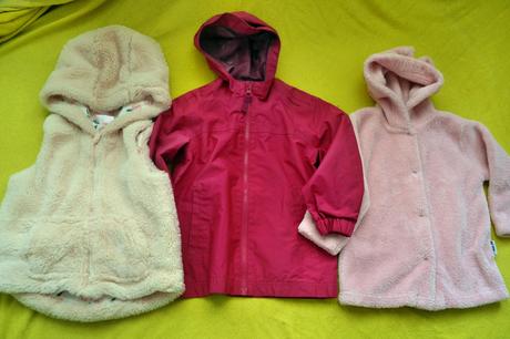 Podzimní bunda,oteplená mikina a vesta.v.92, 92