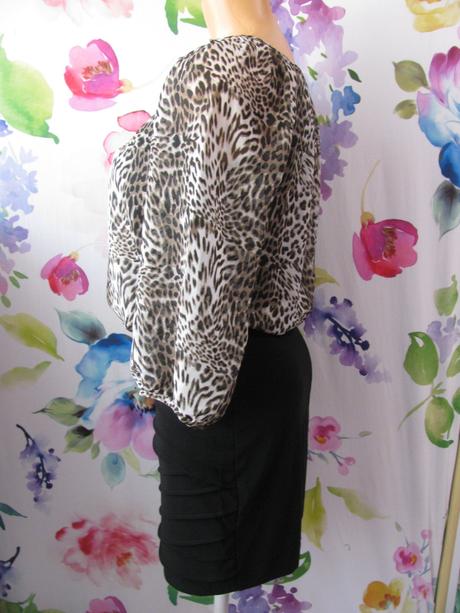 Luxusní dámské mini šaty s leopardím vzorem, 34