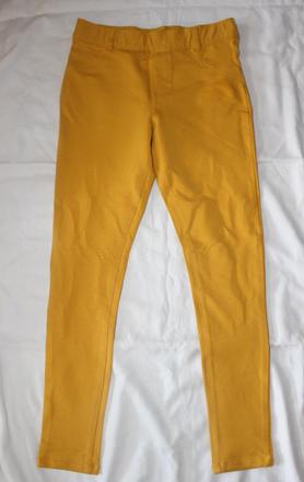 Ub144. hořčicové džegíny 12-13 let, f&f,158