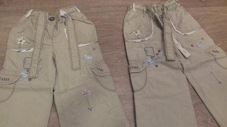 Plátěné kalhoty podšité bavlnou-prodej i zvlášť, next,98