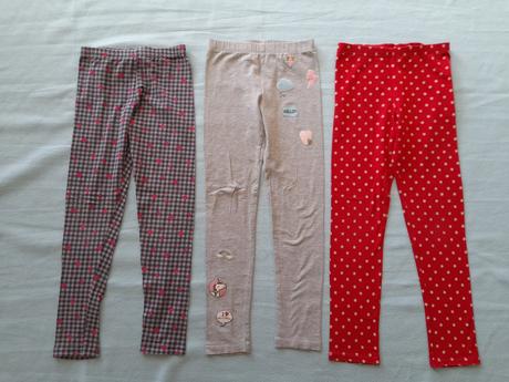 3 x legíny, tcm, atd, vel 122/128, tcm,122