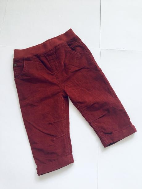 Kalhoty manžestrové podšité -v.6/9 měs., tu,74