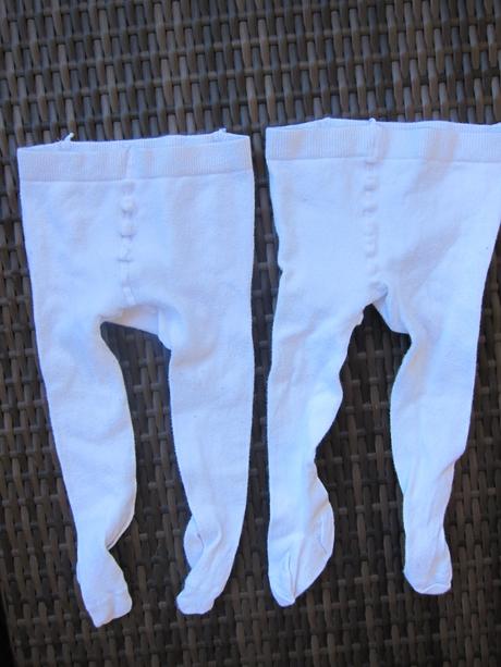 2x bílé punčocháče, 80, 80