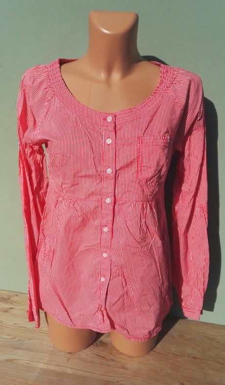 Červeno bílá blůzka tunika vero moda - vel.s, vero moda,s