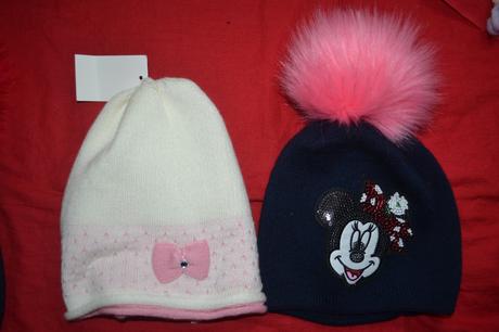 2x dívčí čepice 98-110, 98 / 104 / 110