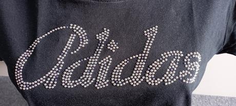 Tričko s dvoubarevnými kamínky zn."adidas" vel."m", adidas,m
