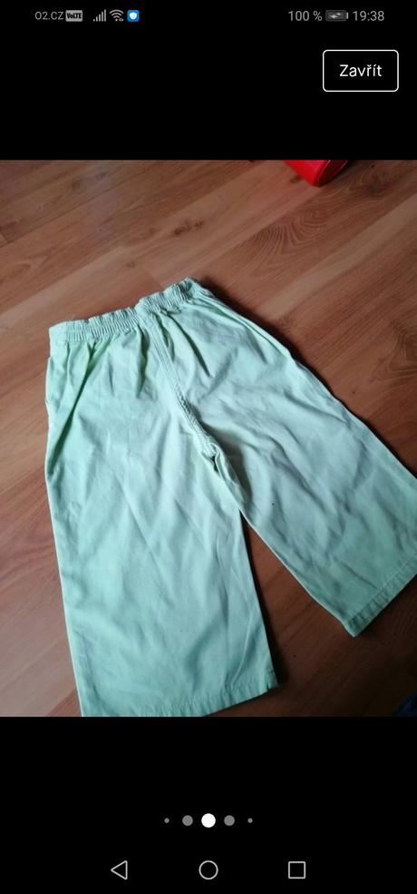 Dětské limetkové kalhoty, mothercare, mothercare,98