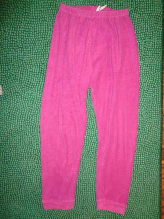 Malinové froté tepláky, 128