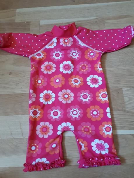 Plavkový overal s kvítky, miniclub,68