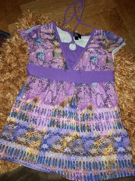 Tunika, triko fialové dámské, s