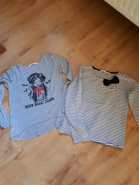 2x dívčí tričko, h&m,146