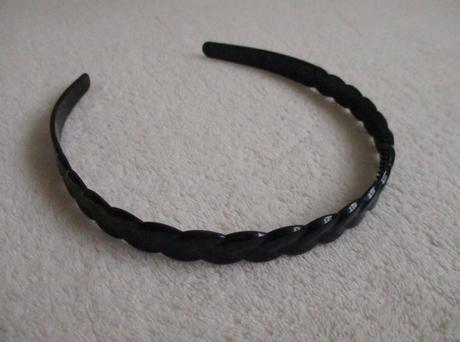 Dívčí čelenka plastová černá, 