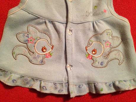 Dívčí zástěra - tričko, 80