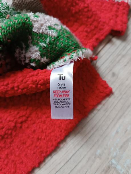 Dívčí zimní vánoční svetr 116, tu,116