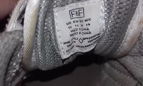 Bielo-strieborné tenisky f&f, 31