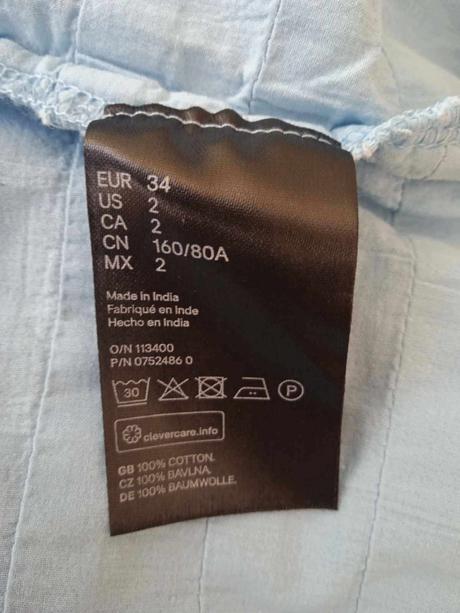 Dámské letní šaty midi h&m 34 xs, h&m,xs