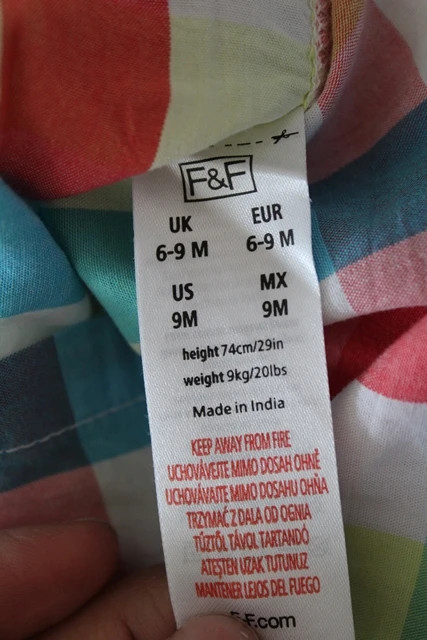 Košile vel. 6 - 9 m, f&f,74