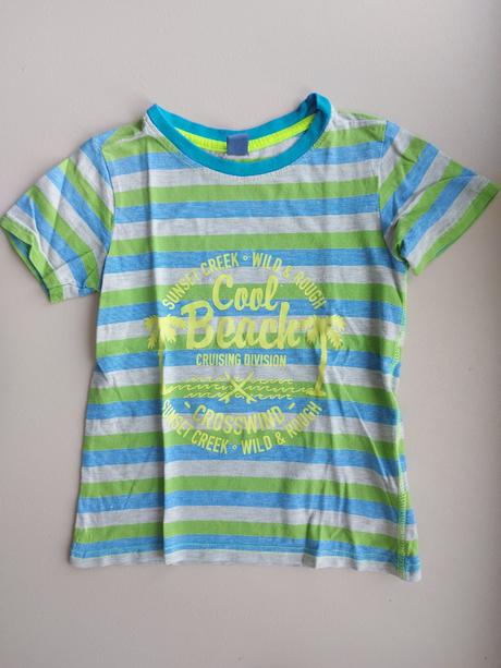 Pruhované tričko v neonových barvách, dopodopo,110