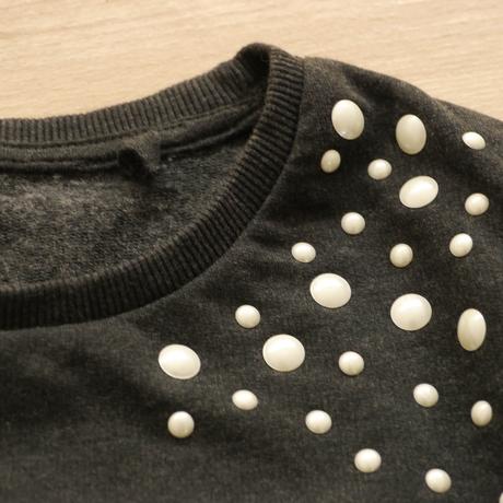 Tmave sediva mikina s volankem 134/140, c&a,134