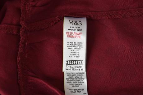 Šaty vel. 4 - 5 let, marks & spencer,110