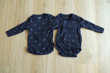 Dvě body s kotvičkami, h&m,62