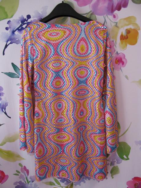 Kostým-barevné šaty disco diva, 