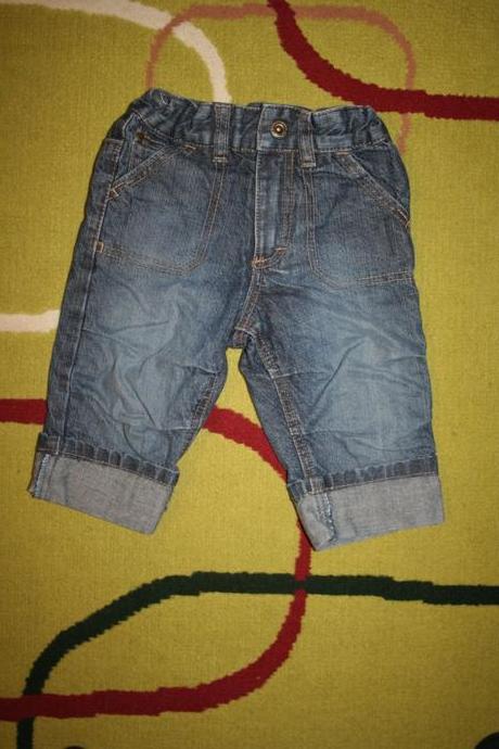 Zateplené jeans, h&m,74