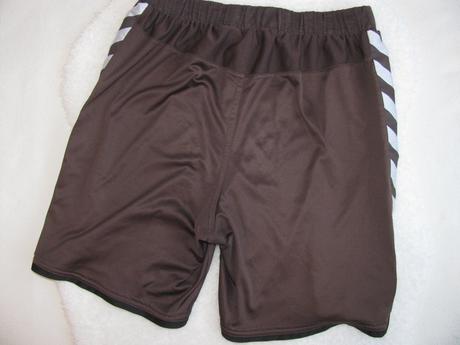 Elastické hnědé chlapecké šortky, hummel,152