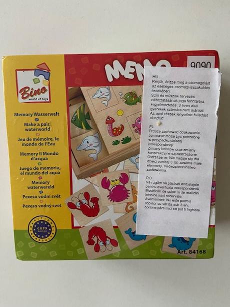 Dřevěné pexeso - vodní svět,