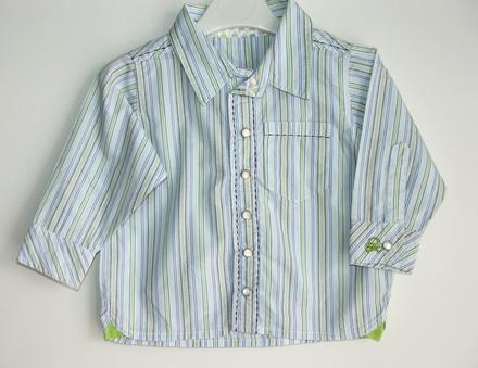 P210 pruhovaná chlapecká košile vel. 86, marks & spencer,86