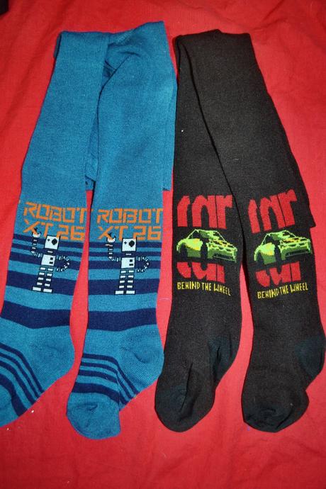 2x punčocháče v.98-104 chlapecké, 92 / 98 / 104