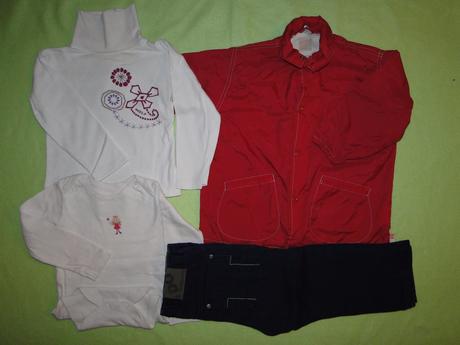 4ks v.92 triko s rolákem, šusťáková bunda kalhoty, 86–98