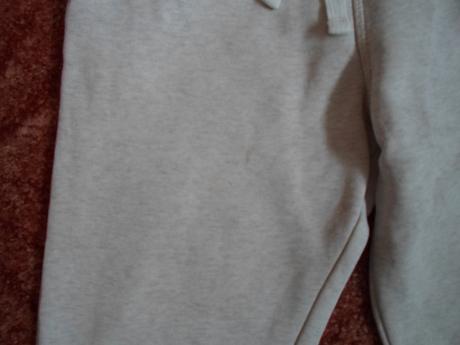 Béžové tepláky tepláčky kalhoty, h&m,128